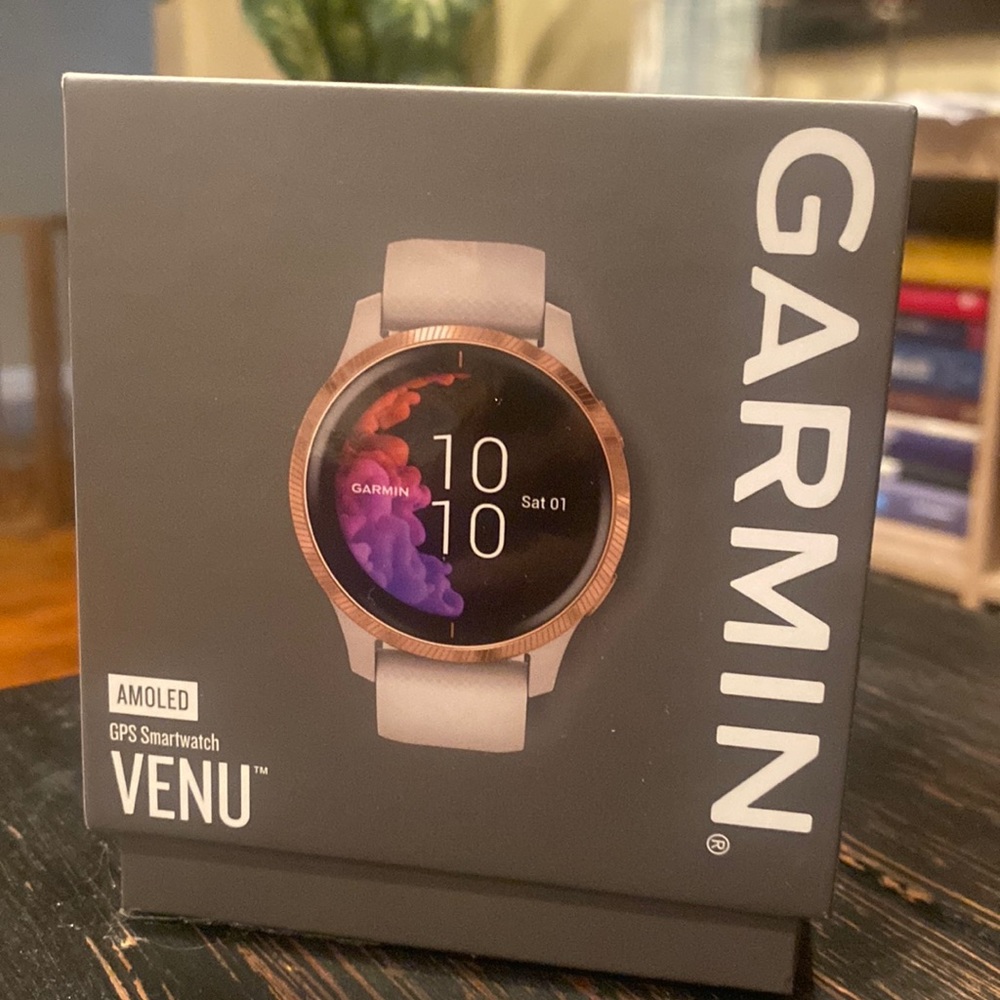 Garmin Venu smart watch.